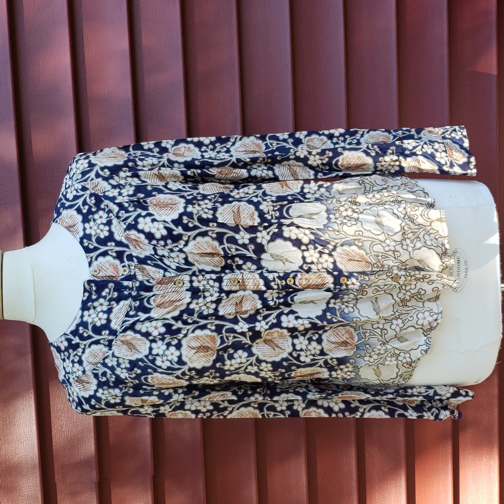 Maeve boho ombre button front blouse Size Medium